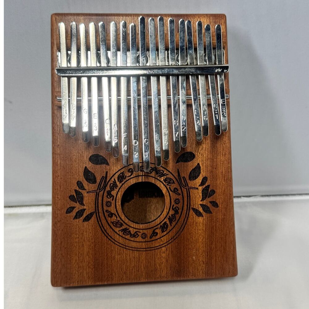 17-Key Kalimba Thumb Piano‎ - Portable Mahogany Percussion Mbira Instrument